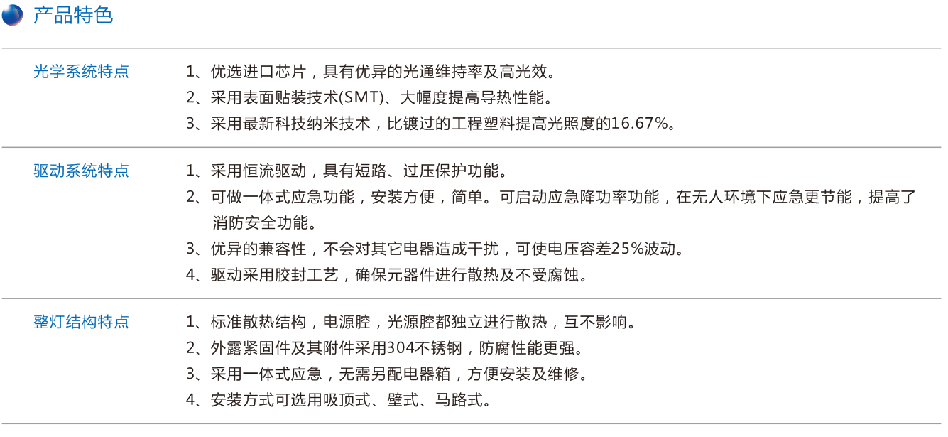 防爆LED燈產(chǎn)品特點(diǎn) 防爆LED燈產(chǎn)品特點(diǎn)